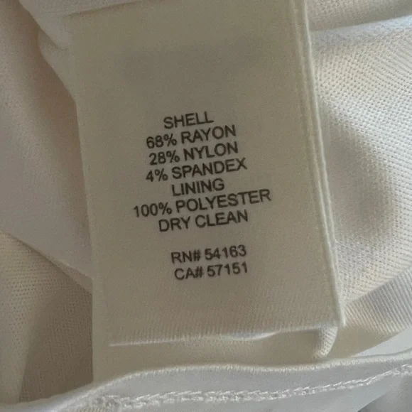 Eliza J Dress short sleeve mini white Size 4 small mod style - Picture 7 of 8